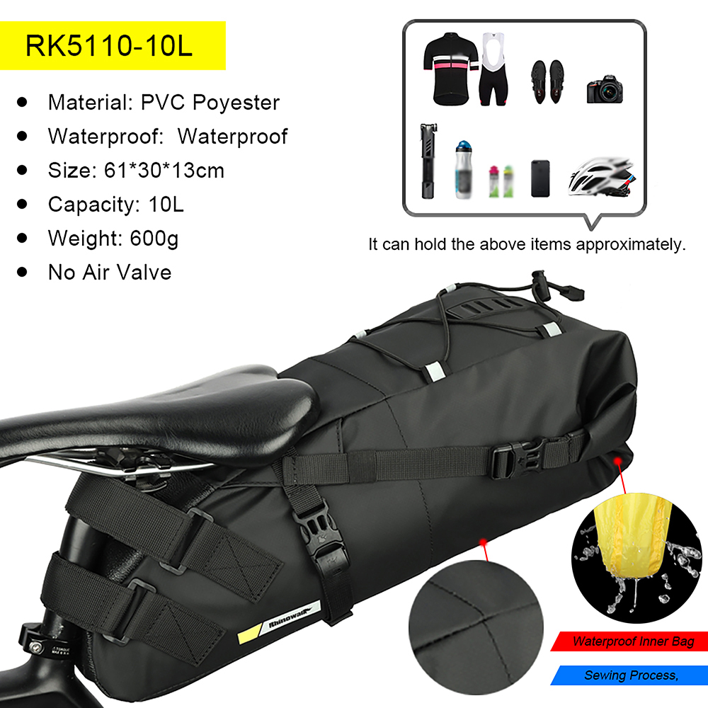 Bike Saddle Tube Bag Waterproo - огляд і ціна Saddle Bag Under Seat