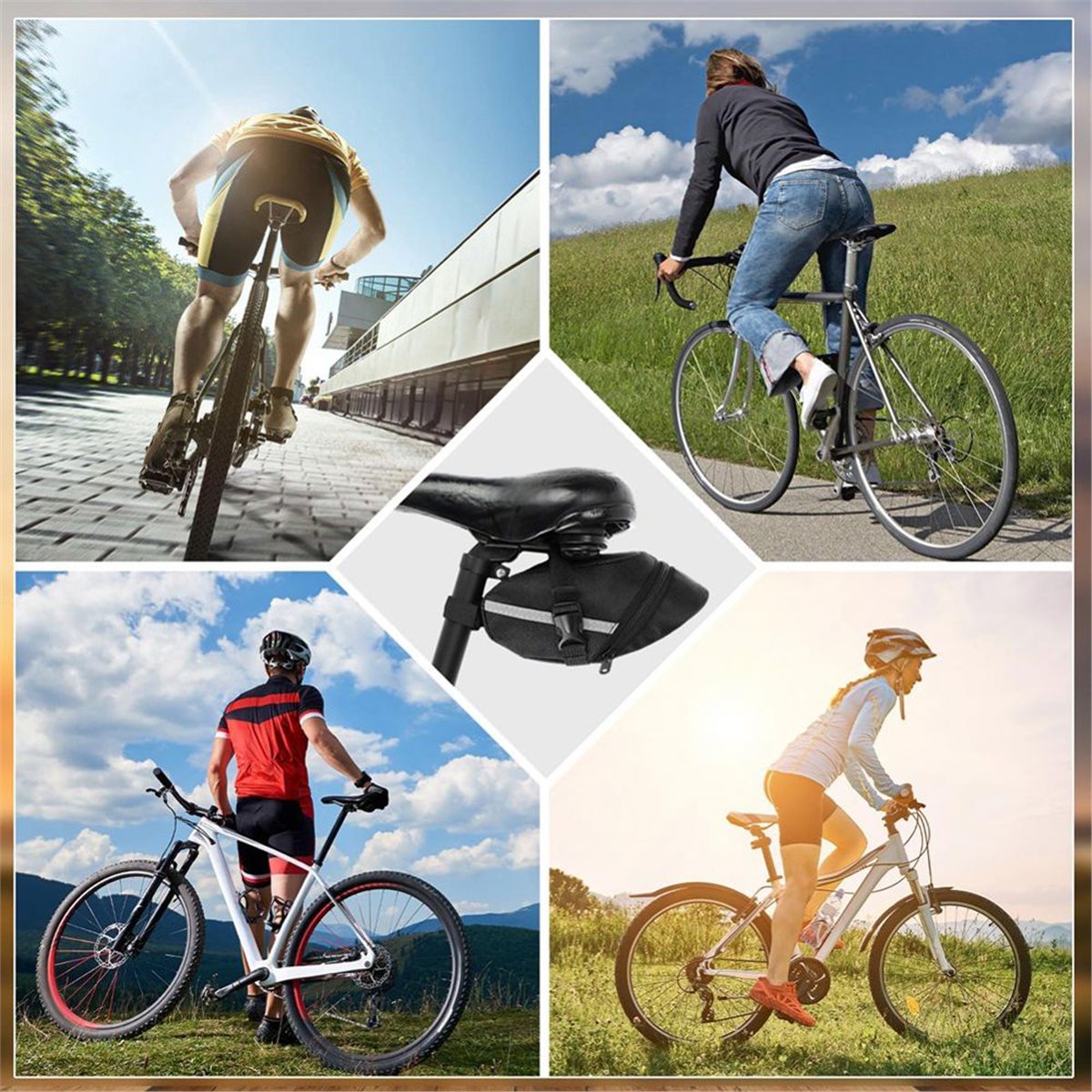 B72ABG 2 Pack Bike Seat Bag, B - огляд і ціна Saddle Bag Under Seat