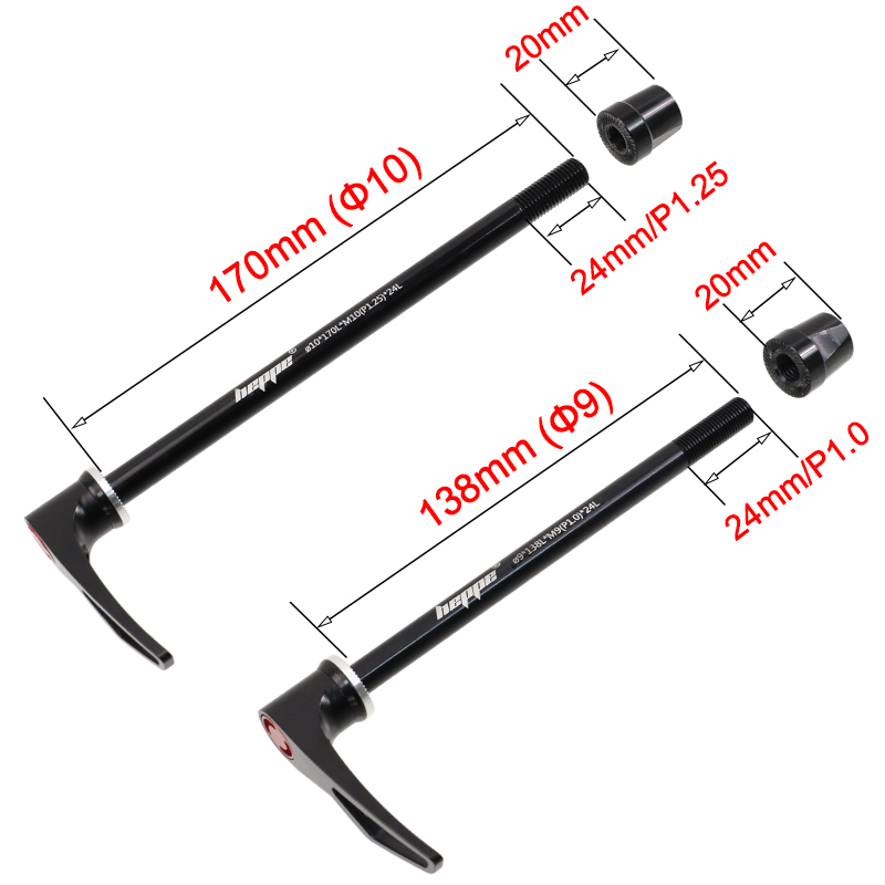 HEPPE Bike Thru Axle 9x100 10x - огляд і ціна Dynamo Hub Front
