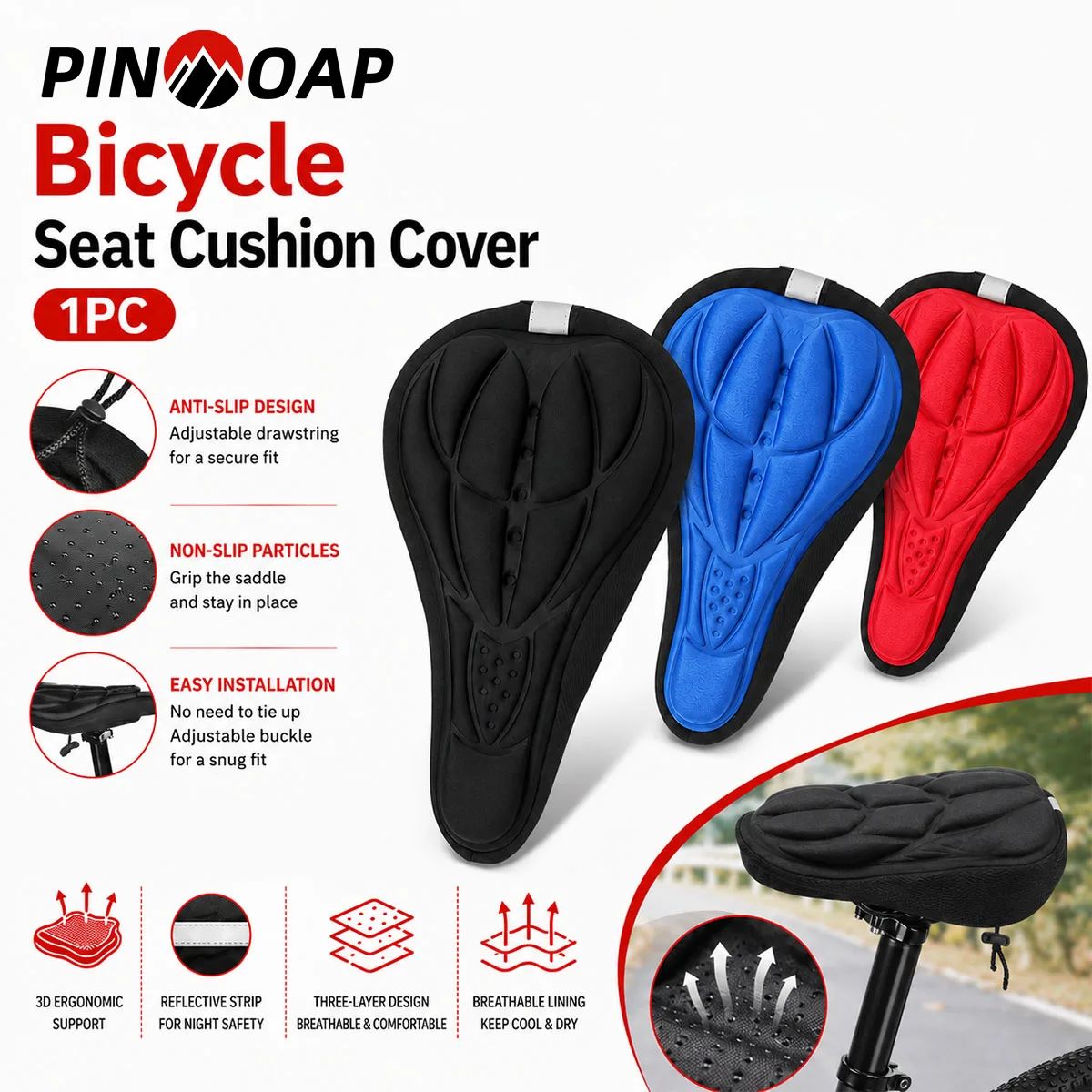 3D Soft Foam Padded Bicycle Sa - огляд і ціна Commuting By Bike