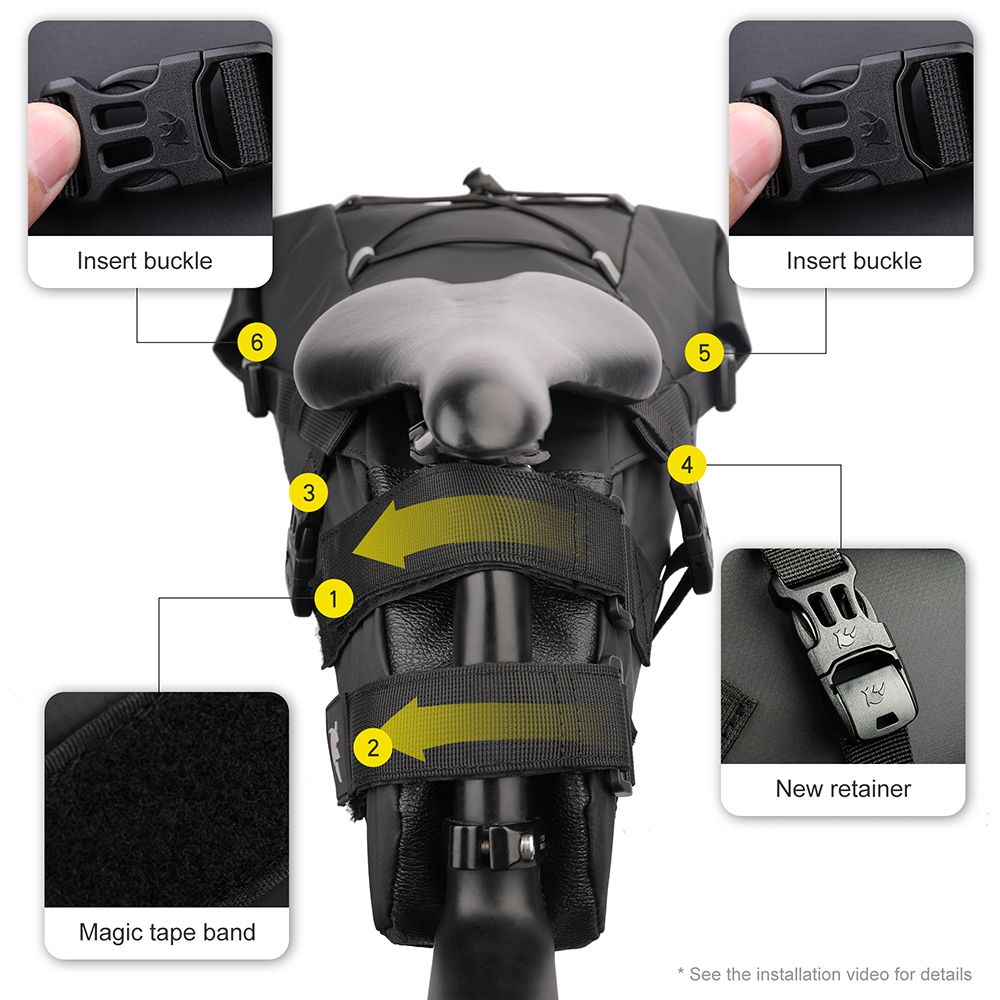 Rhinowalk Bike Saddle Bag Wate - огляд і ціна Panniers Waterproof Rear