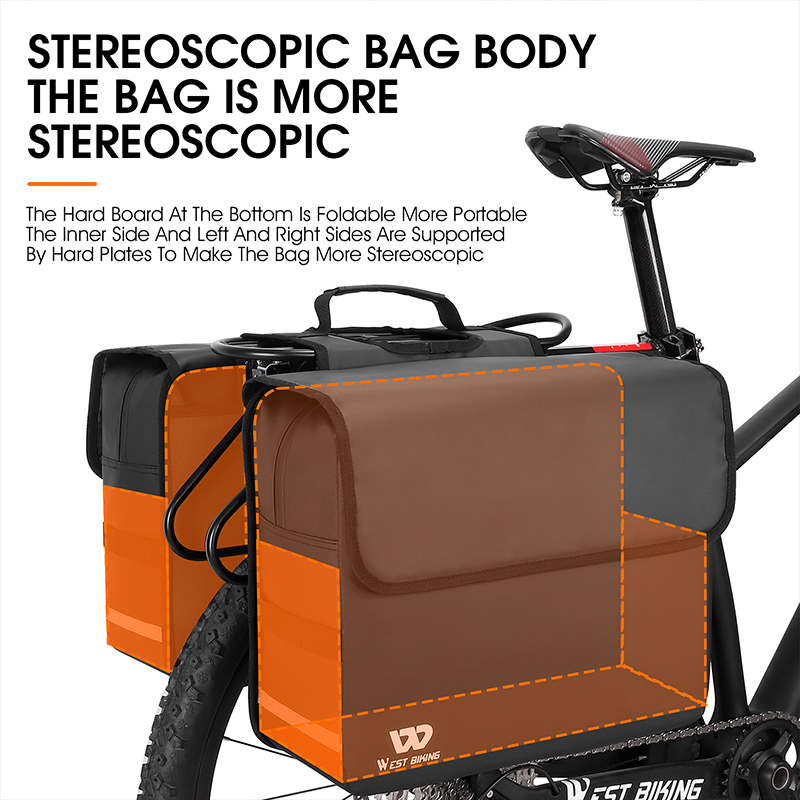 WEST BIKING 36L Large Capacity - огляд і ціна Panniers Waterproof Rear