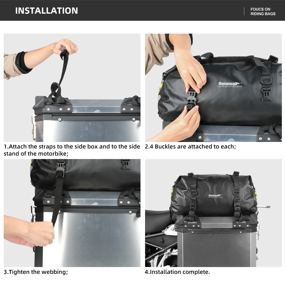 Rhinowalk Motor Side Box Top P - огляд і ціна Panniers Waterproof Rear