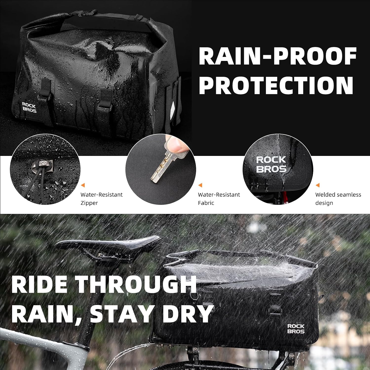 Bicycle Shelf Bag Expandable 1 - огляд і ціна Panniers Waterproof Rear